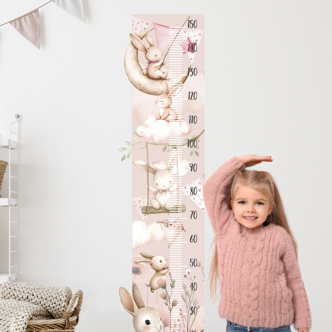 Flower Bunnies Height Bar