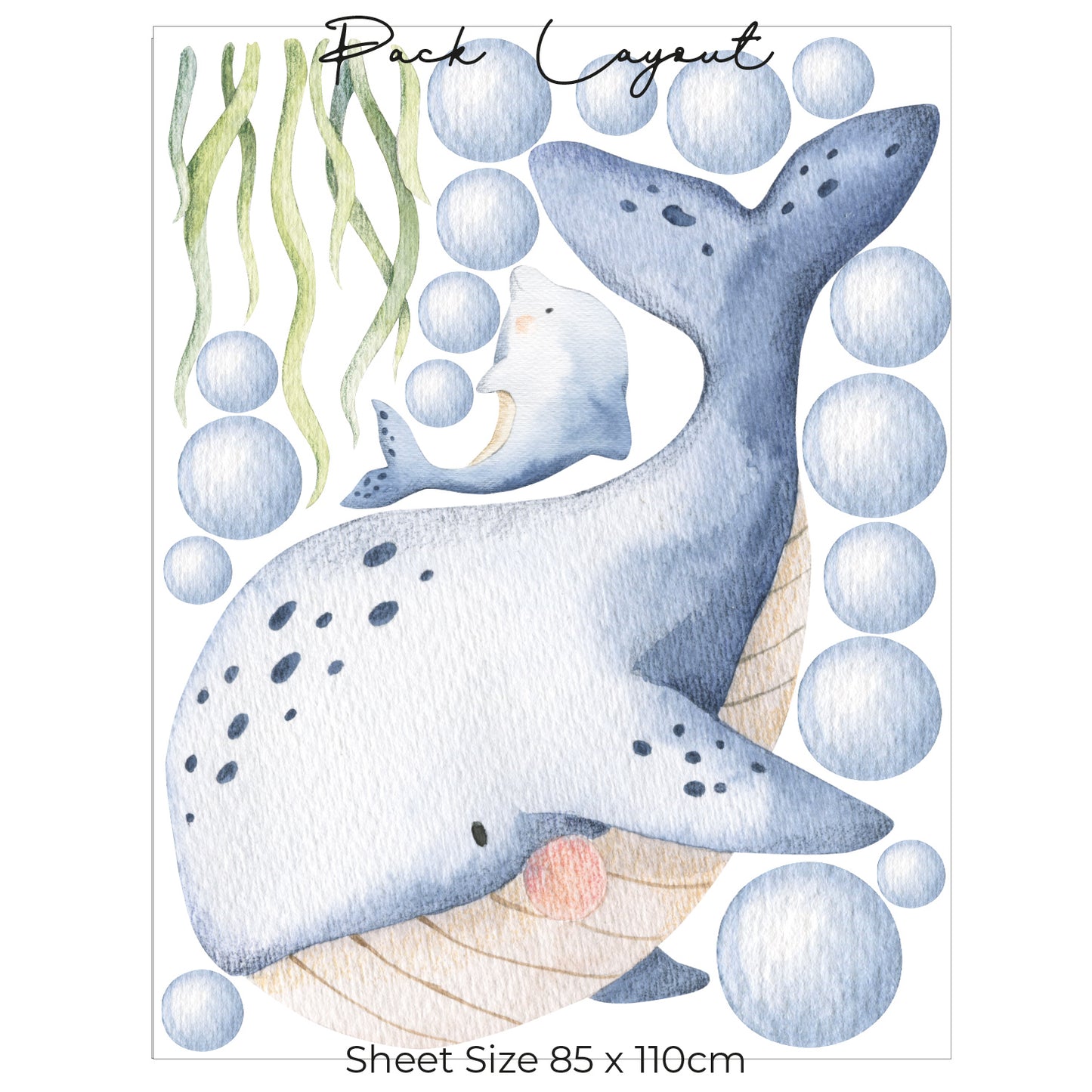 Ocean Whale Wall Art