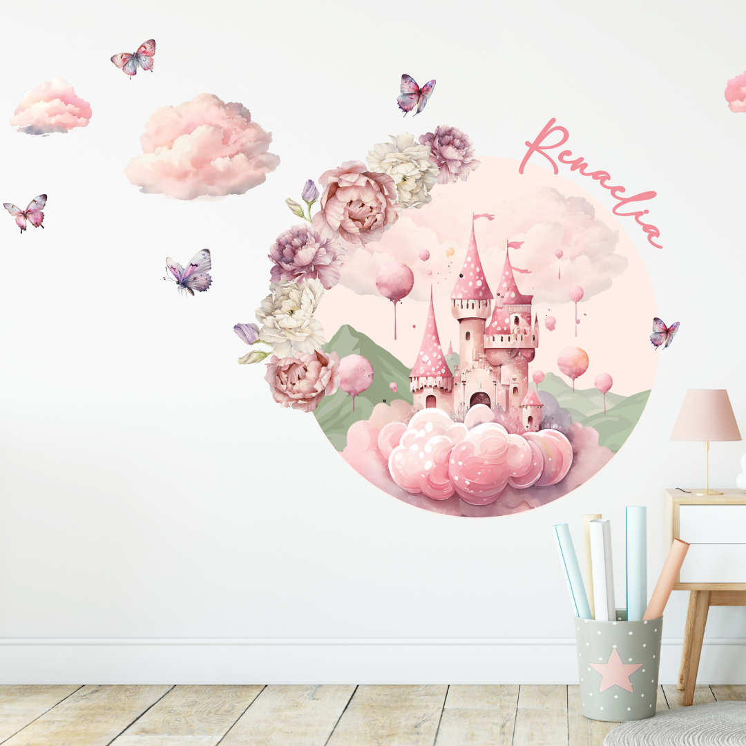 Princess Castle Circle Wall Art