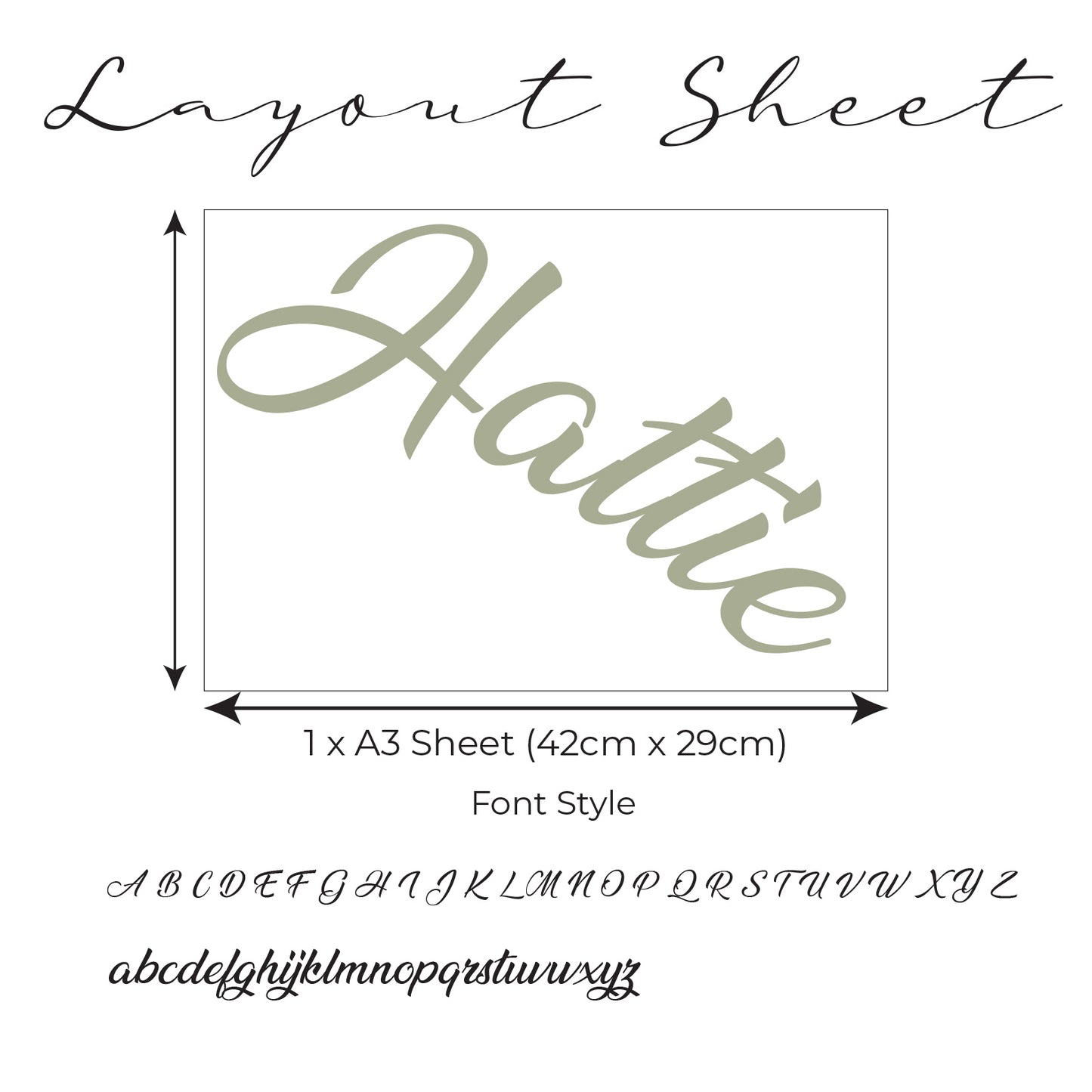 Baby Safari Personalised Curved Name only