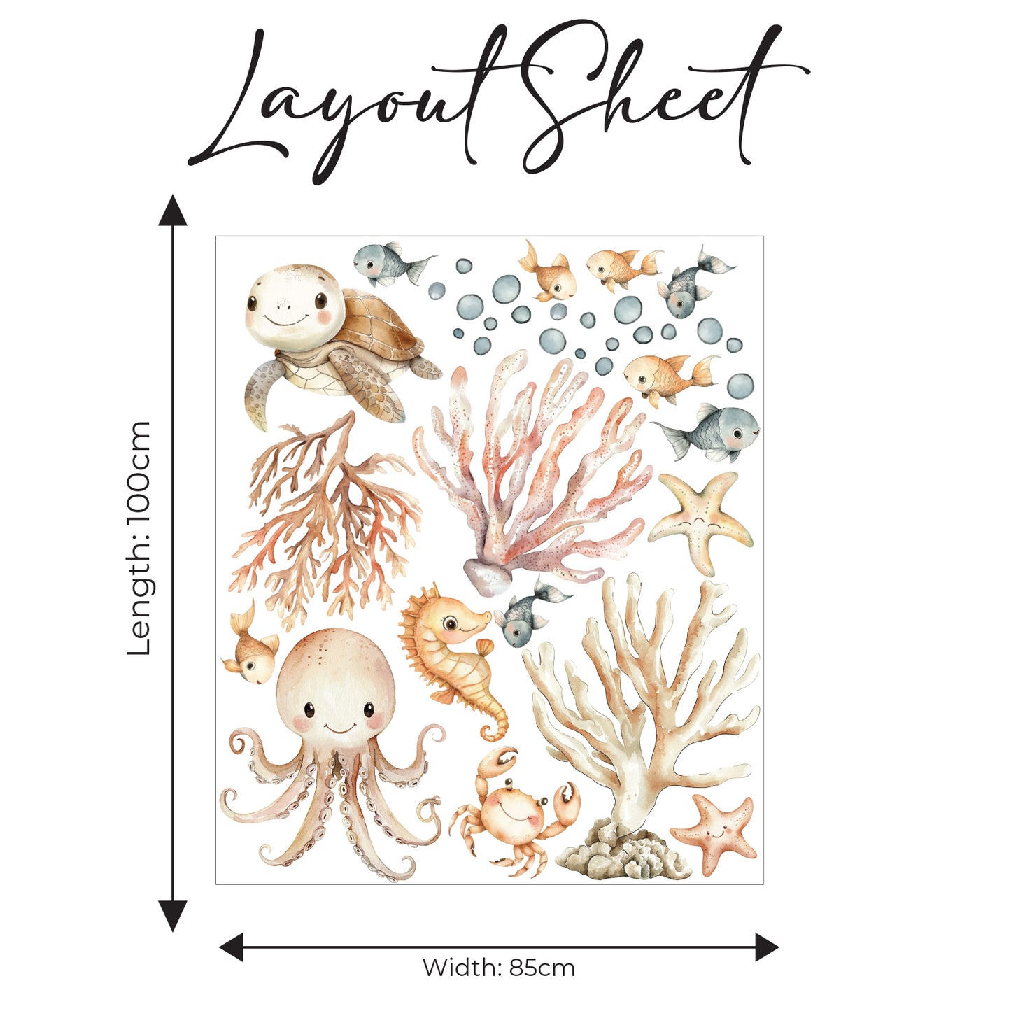 Baby Ocean Dream Wall Sticker Set