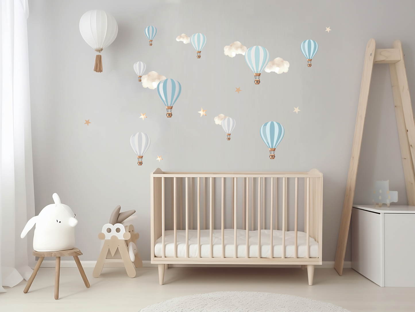 Hot Air Balloon A4 Wall Art Stickers