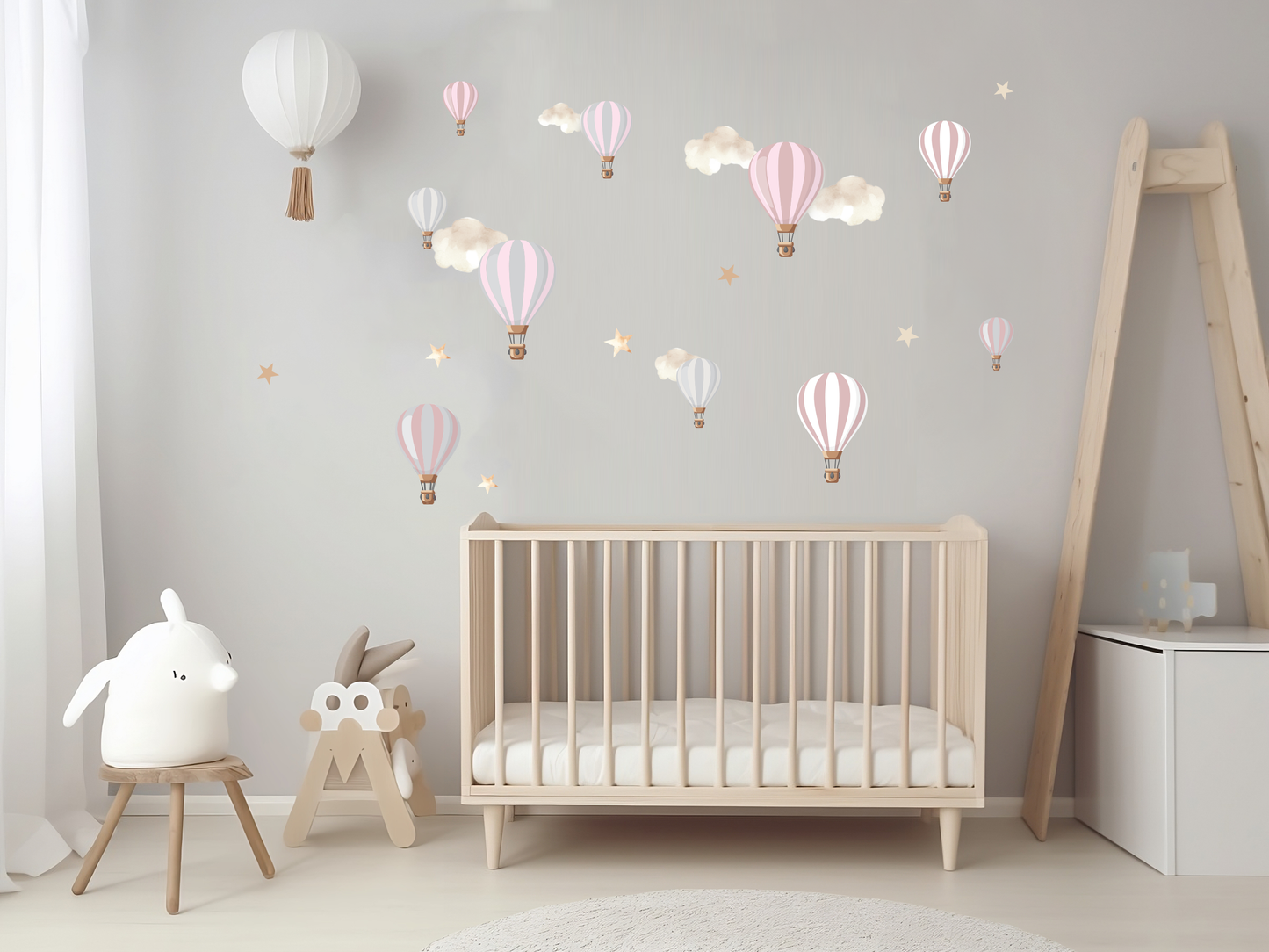 Hot Air Balloon A4 Wall Art Stickers