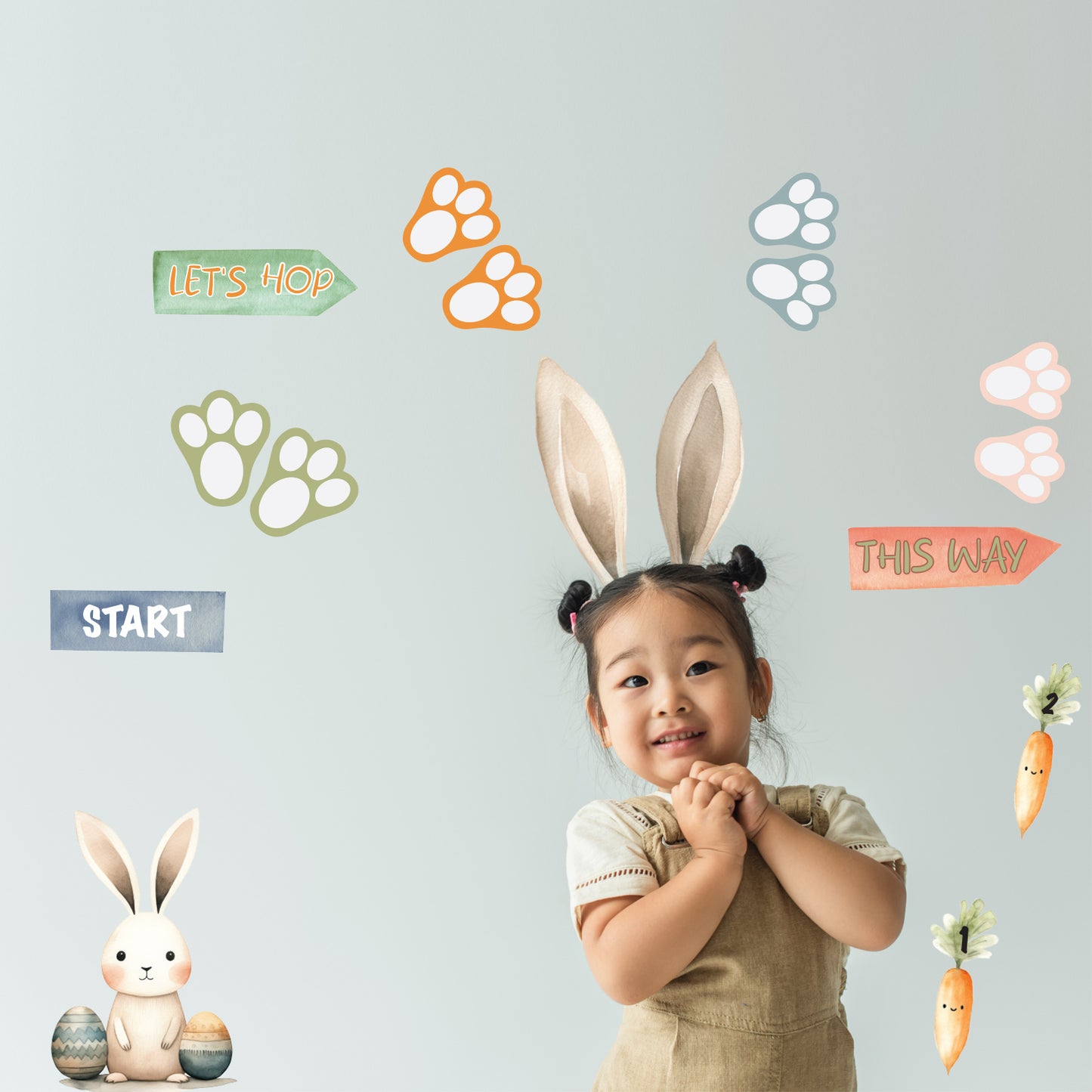 Easter Pathway Wall Sticker Set