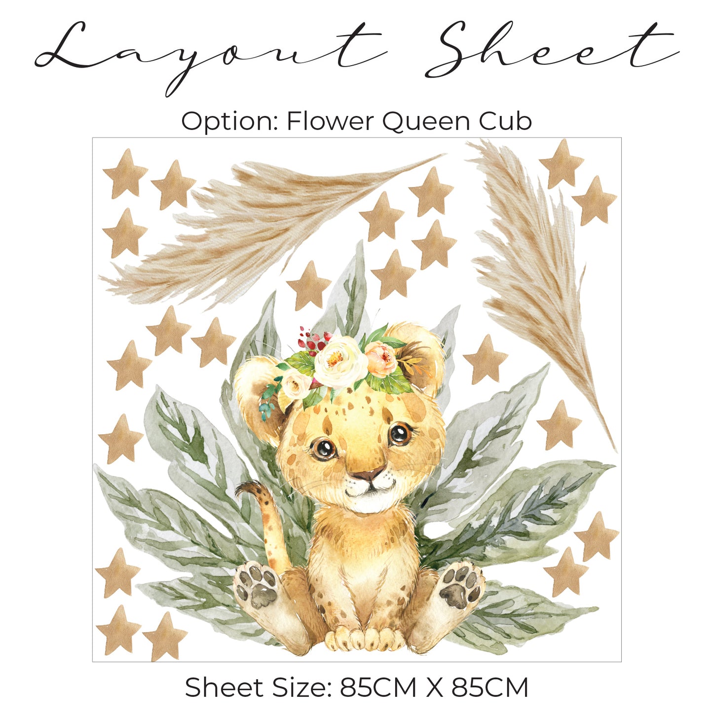 Lion Cub Safari Wall Art