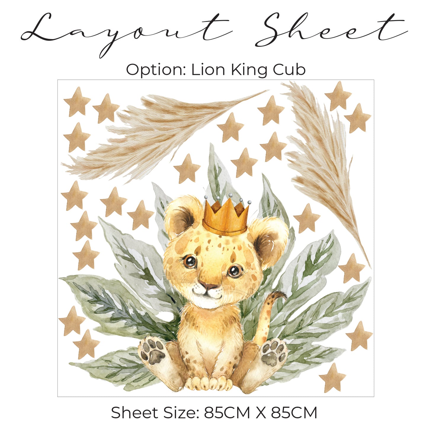 Lion Cub Safari Wall Art