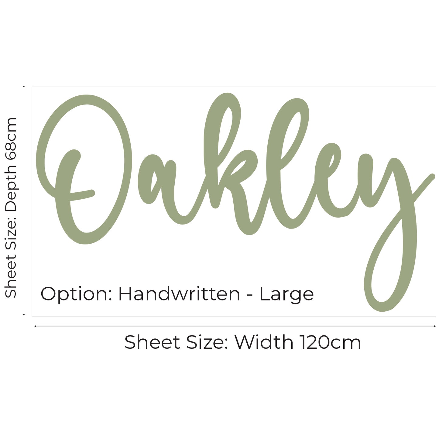 Personalised Script Name Wall Sticker