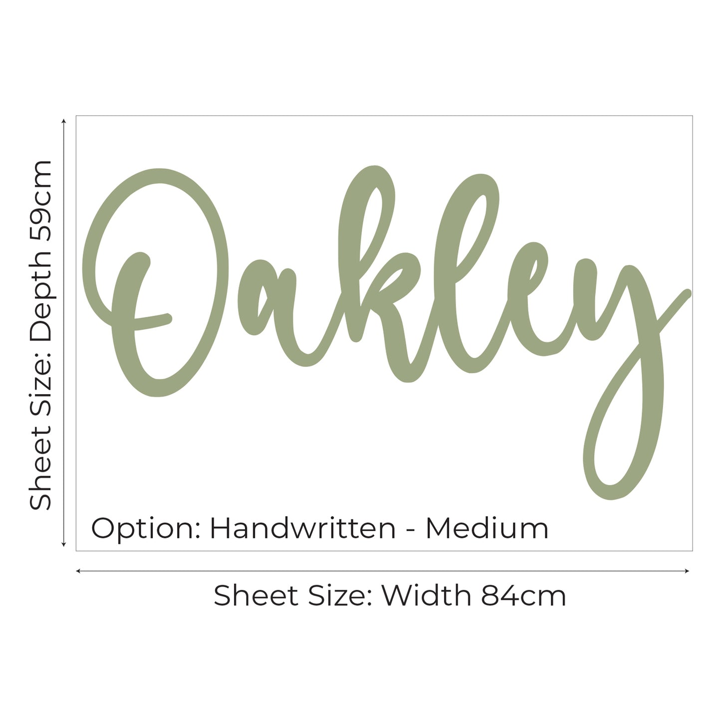 Personalised Script Name Wall Sticker