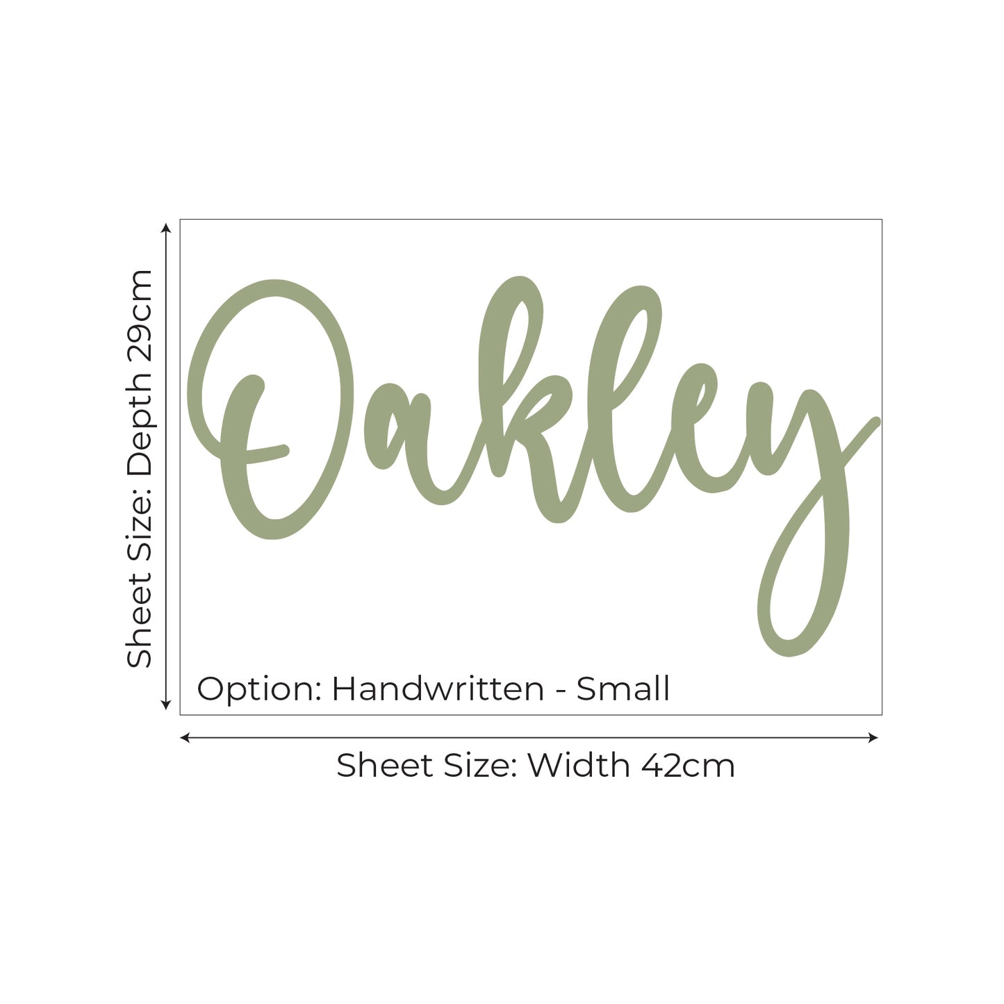 Personalised Script Name Wall Sticker