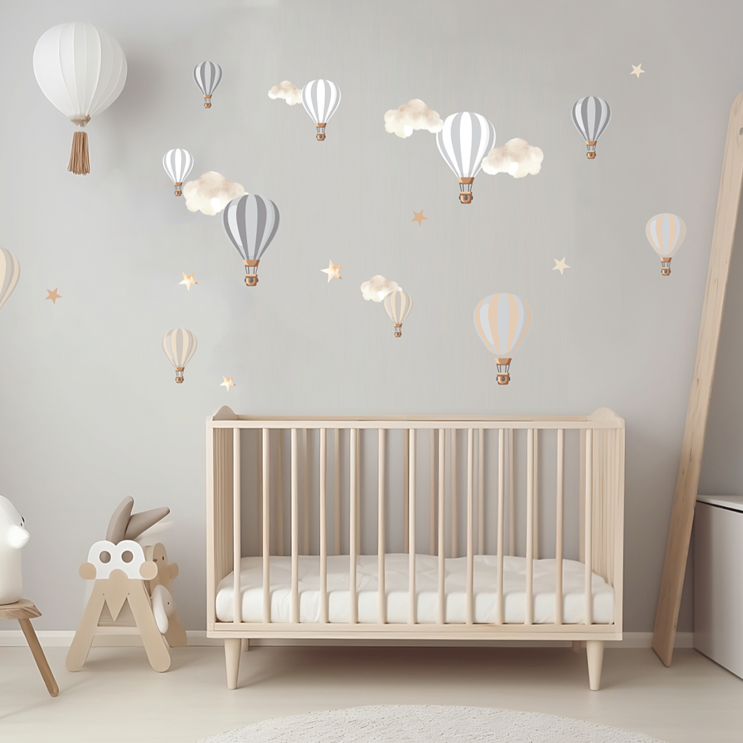 Hot Air Balloon A5 Wall Art Stickers