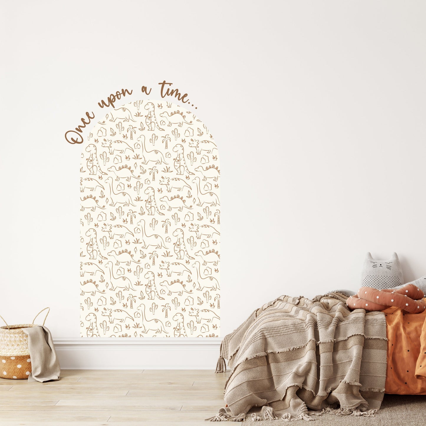 Dinosaur Printed Arch & Quote Wall Decal