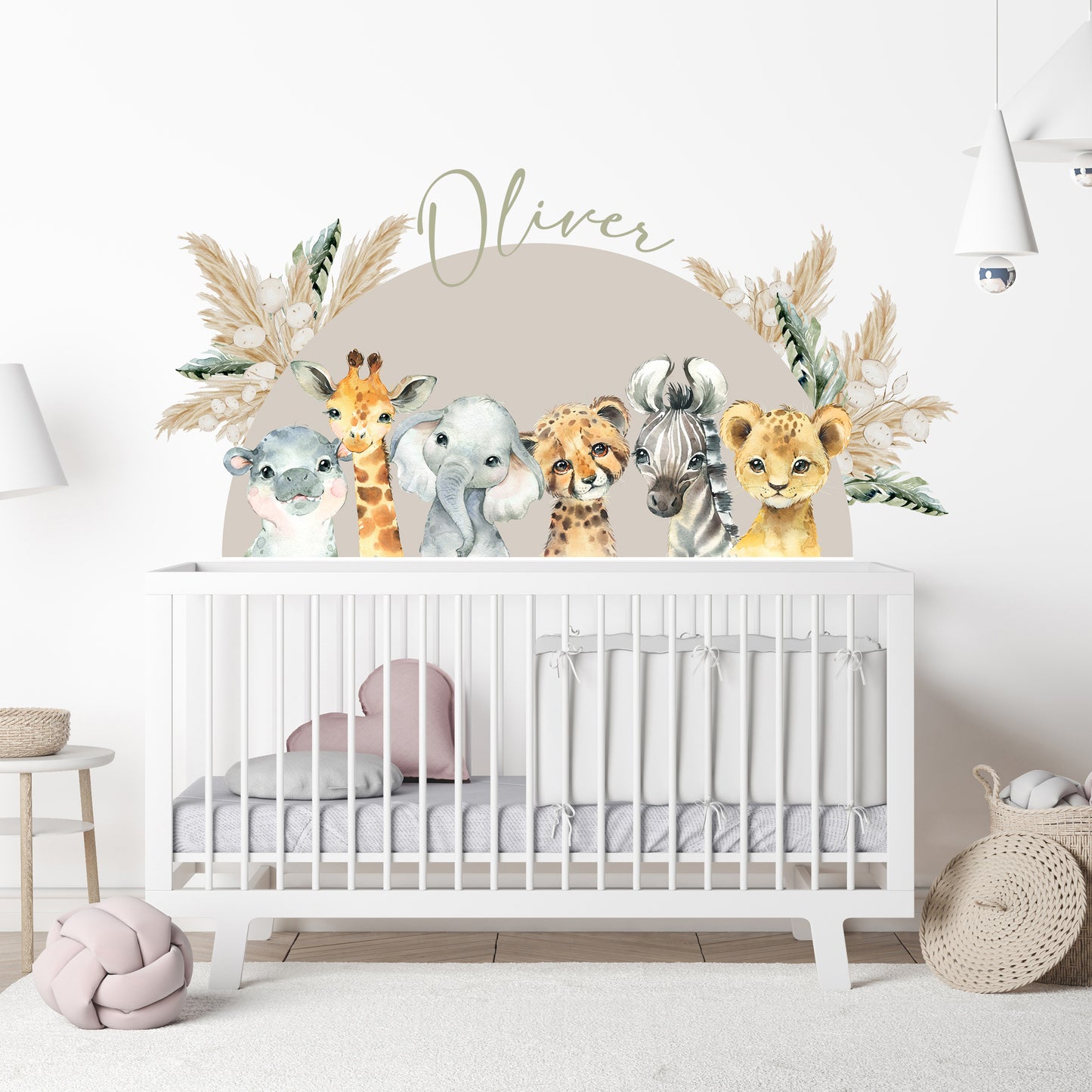 Personalised Curved Name Wall Sticker