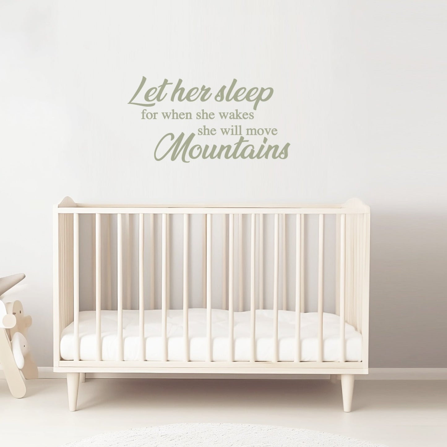 Let her Sleep Quote Wall Art