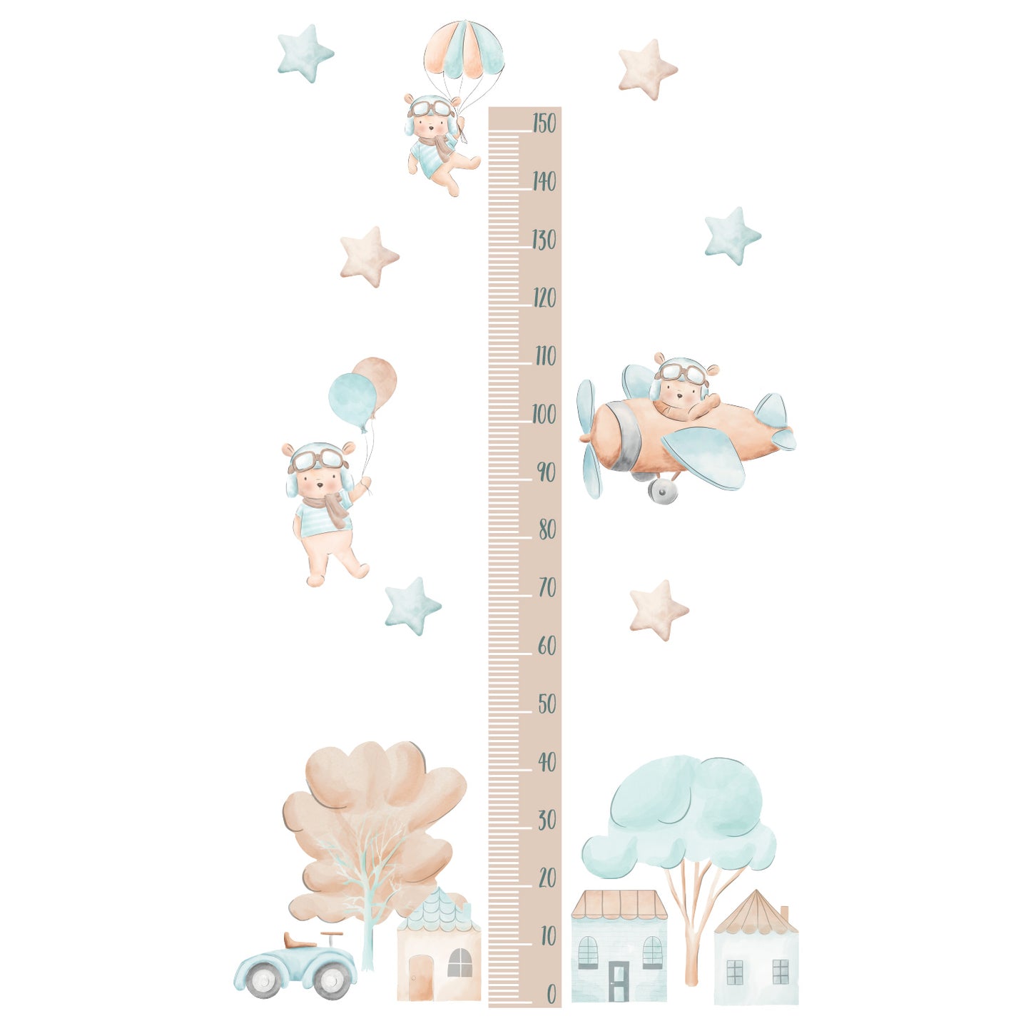 Teddy Adventures Height Chart