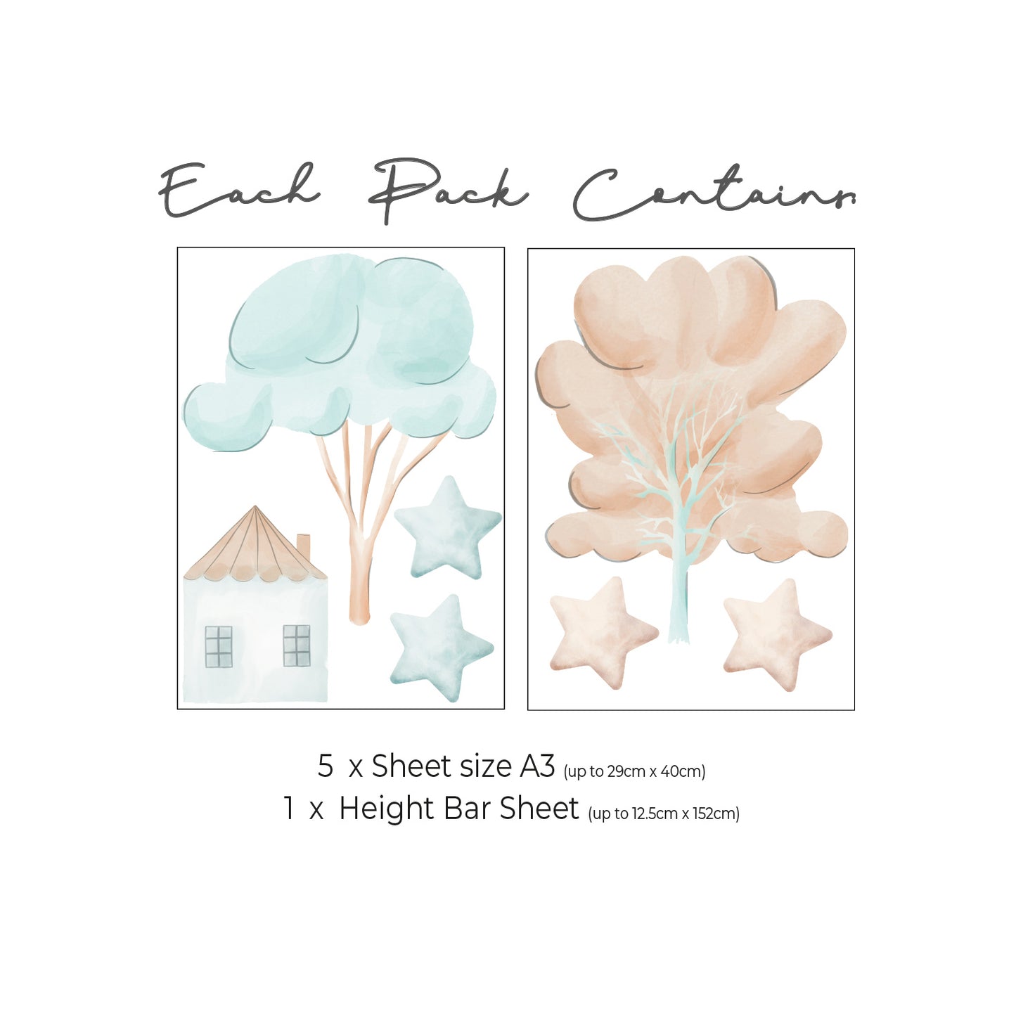 Teddy Adventures Height Chart