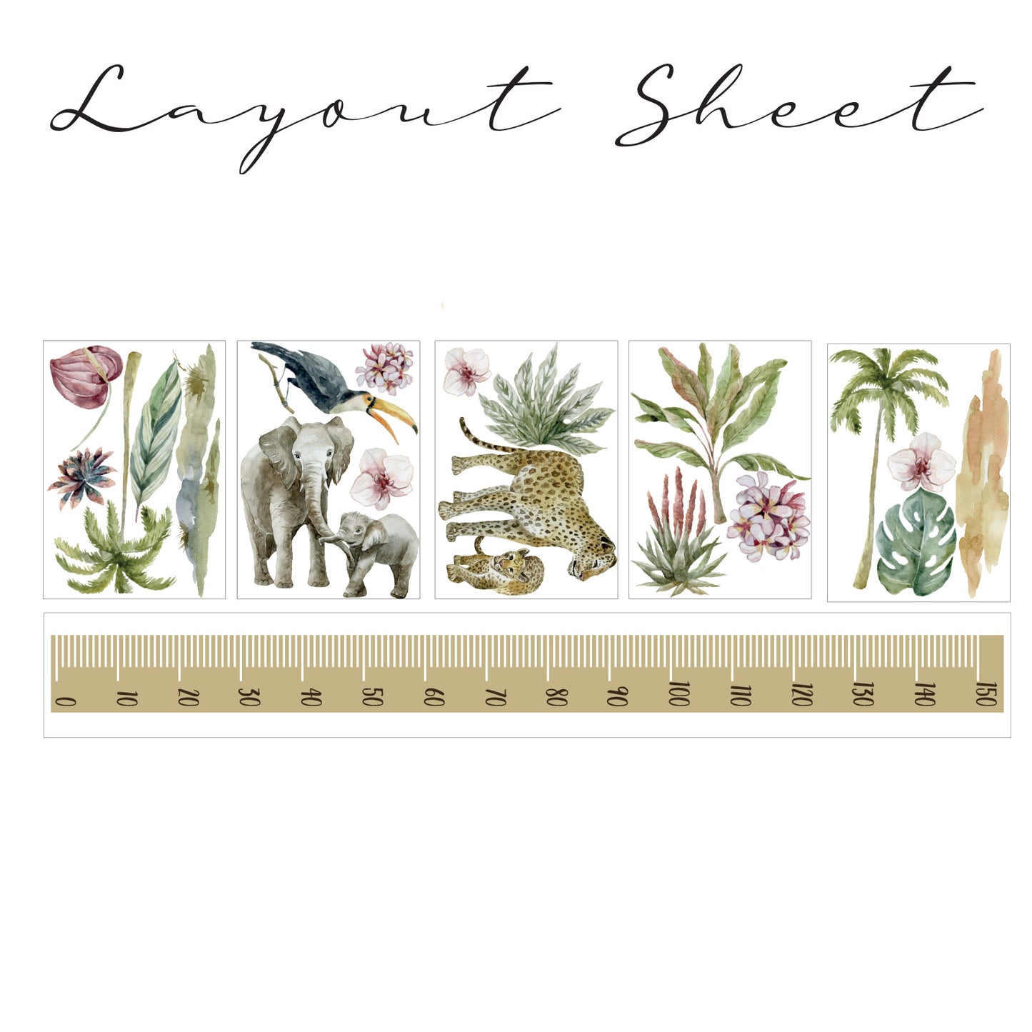 Tropical Safari Height Chart