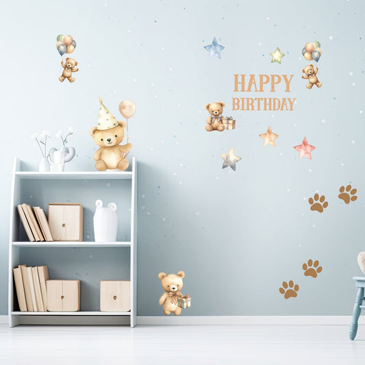 Teddy Bear Party Sticker Pack