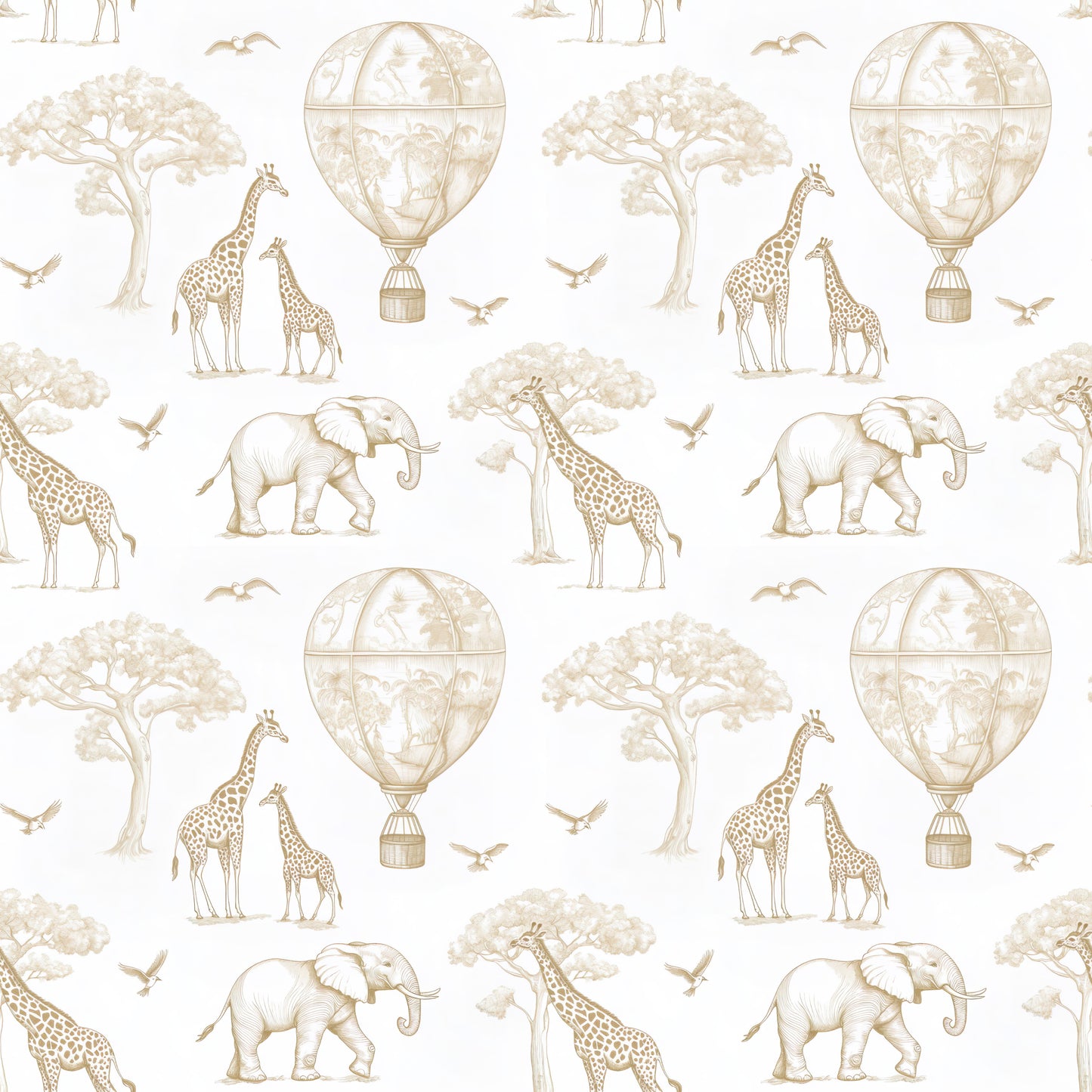 Vintage Safari Wall Panel