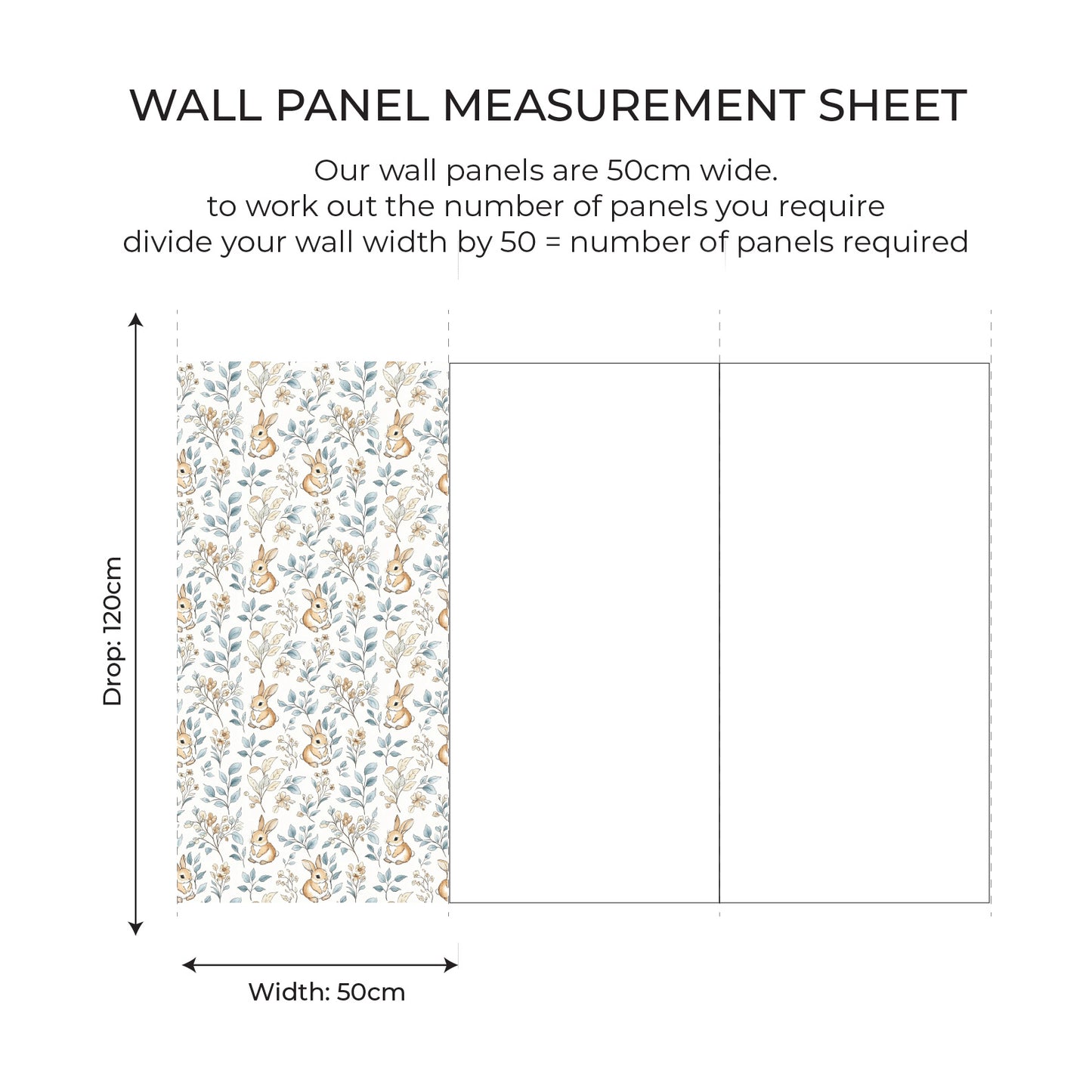Blue Rabbit Wall Panel