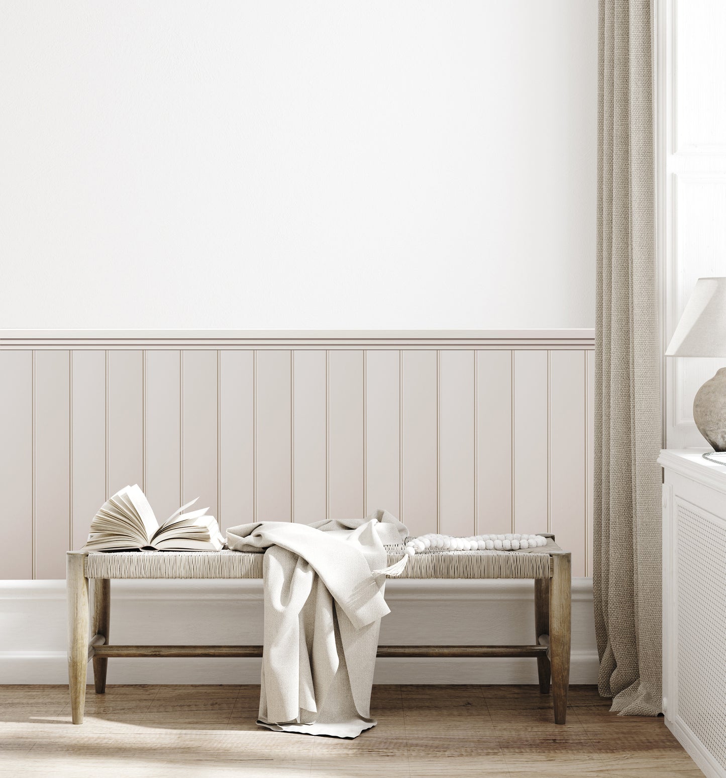 T&G Effect Wood Panelling Wall Art