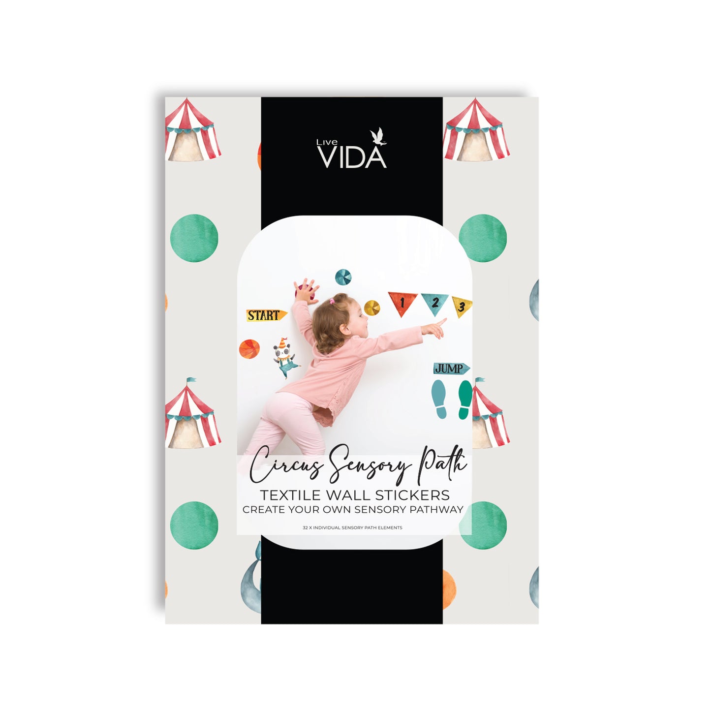 Circus Sensory Pathway Wall Sticker Set