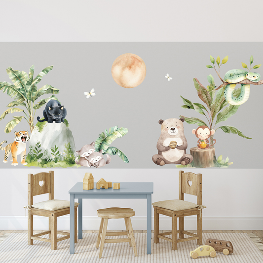 Jungle Adventure Large Wall Sticker Set