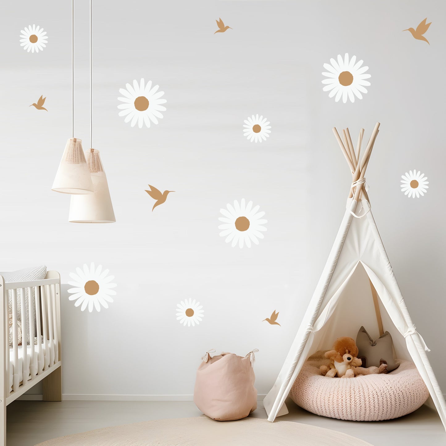 Daisy A4 Wall Art Sticker Pack