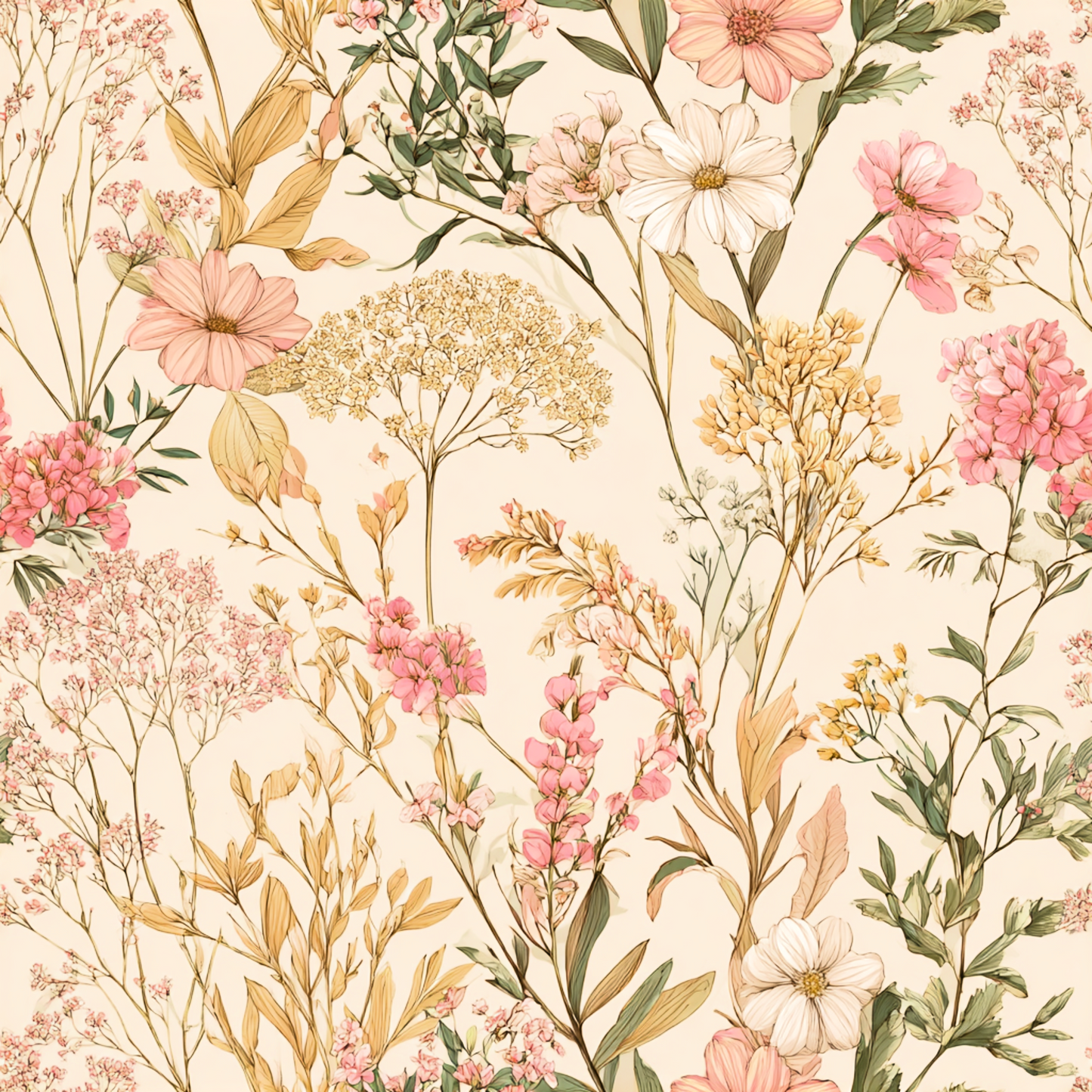 Wild Floral Wall Panel