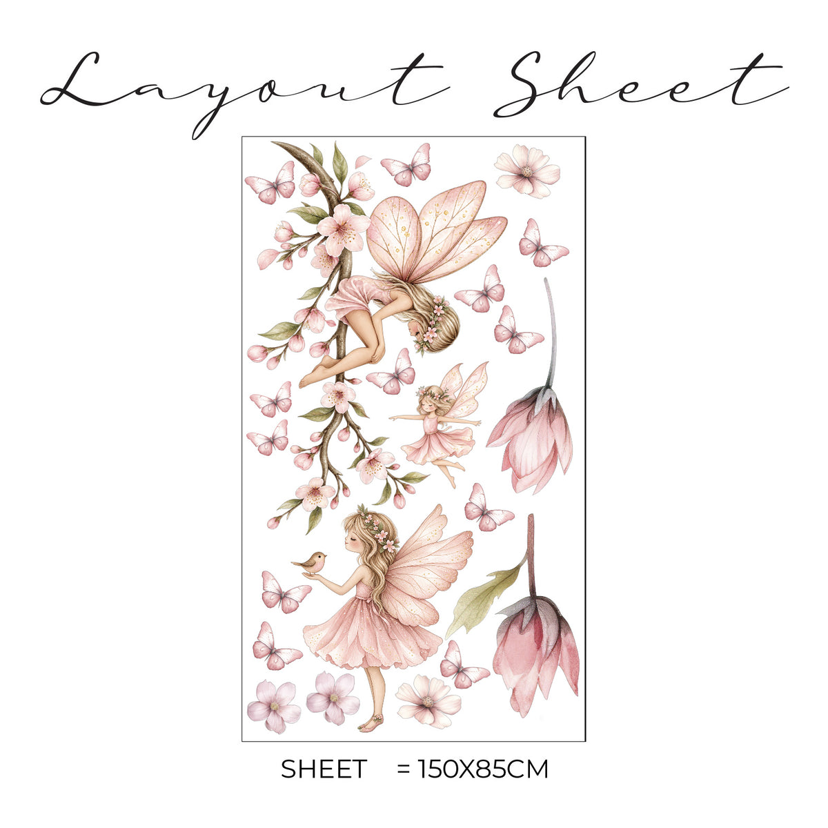 Flower Fairies Wall Sticker Set