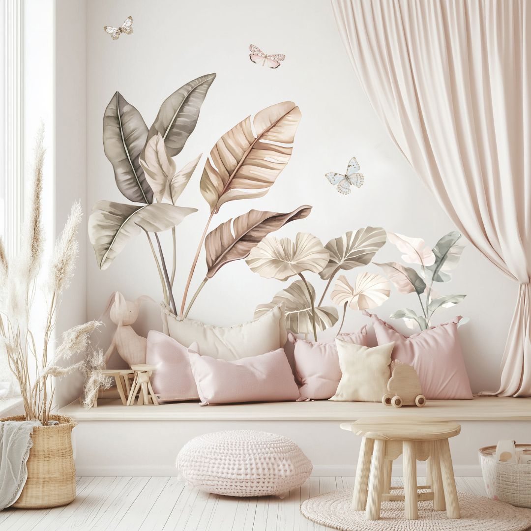Japandi Fields Wall Art Sticker Set