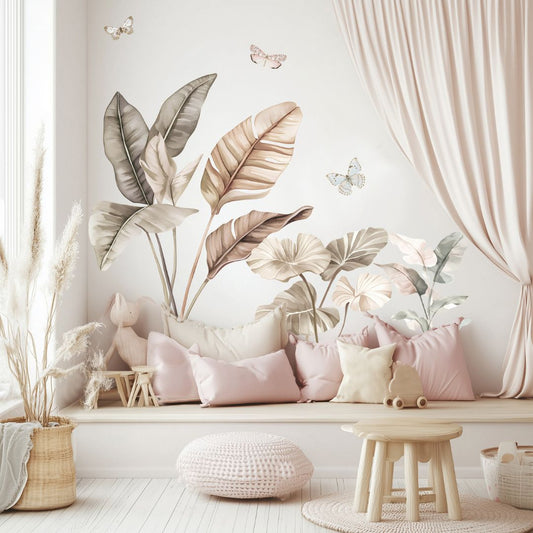 Japandi Fields Wall Art Sticker Set