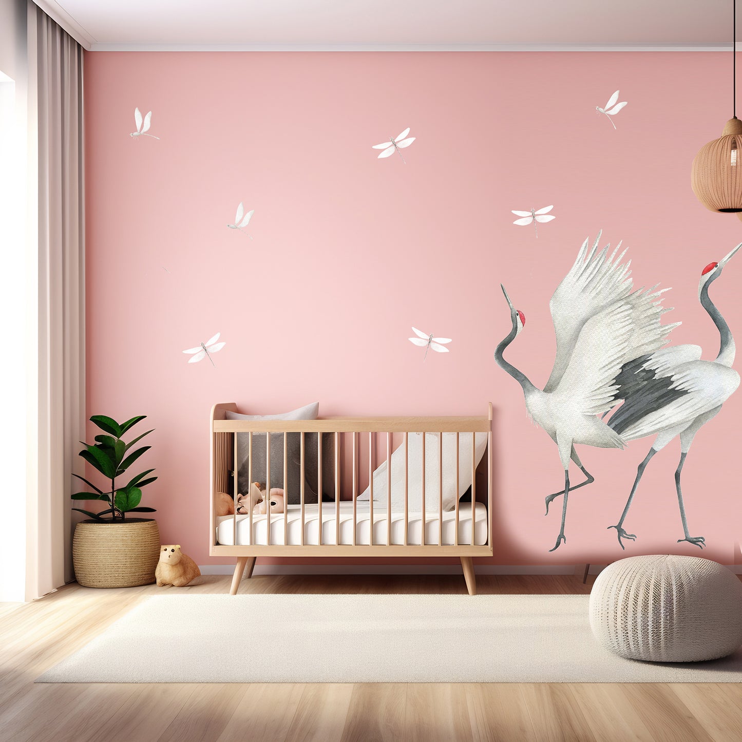 Japanese Cranes Wall Art