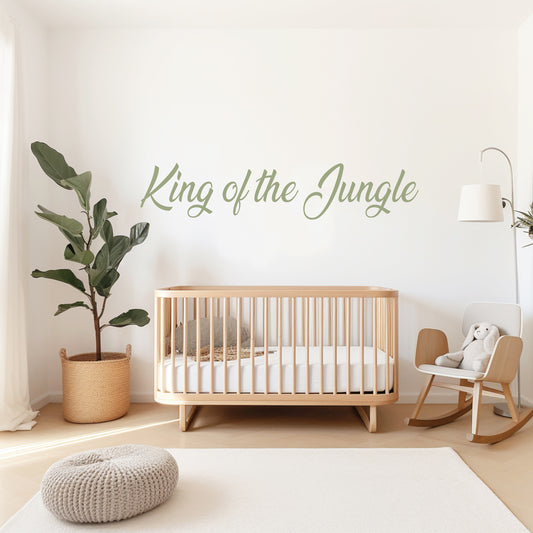King of the Jungle Quote Wall Sticker