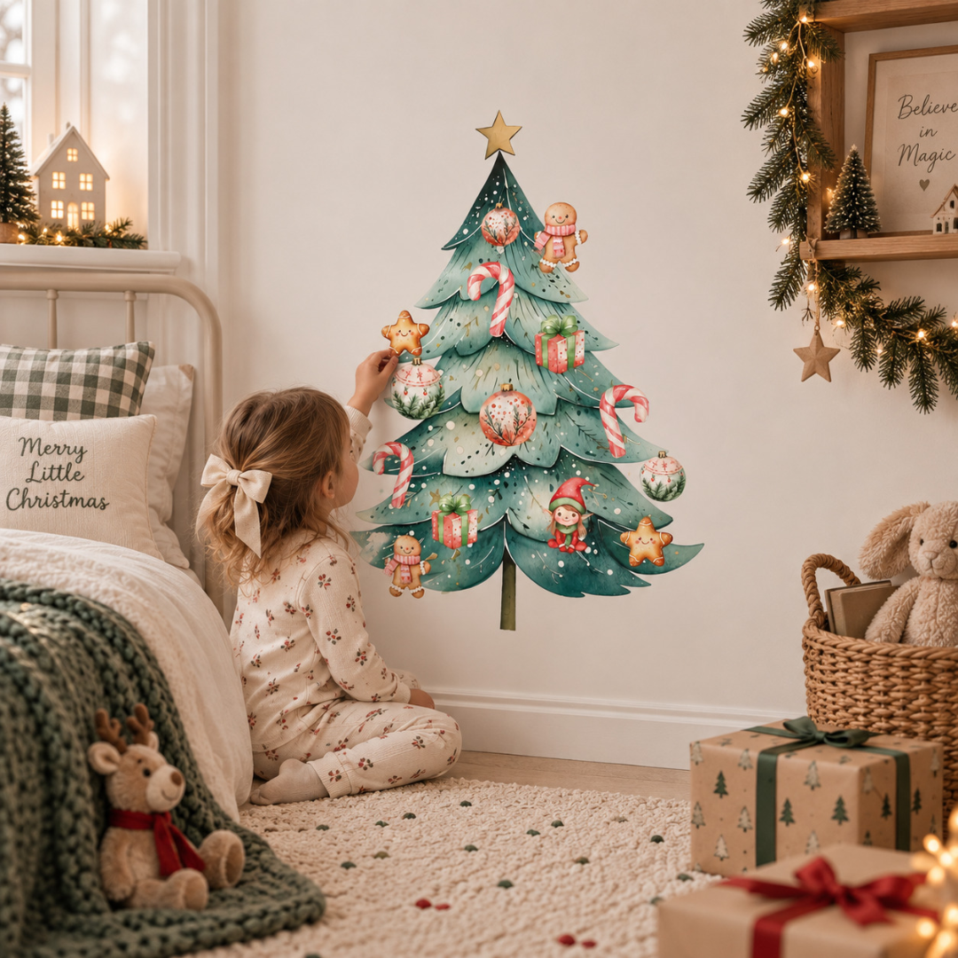 Christmas Tree & Decorations Wall Sticker Set