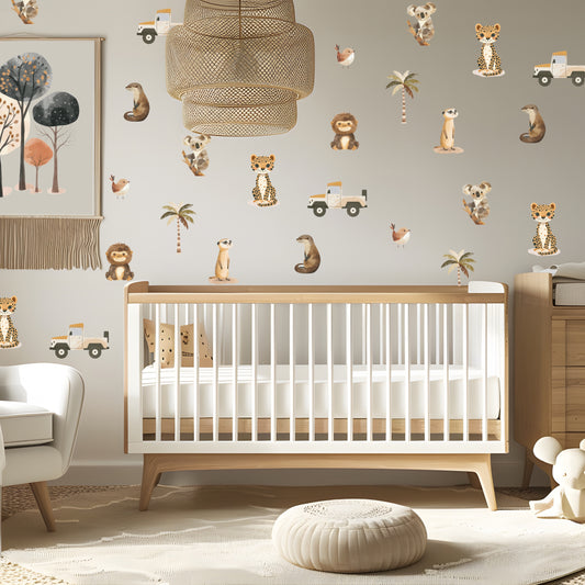 Safari Animal Wall Sticker Pack