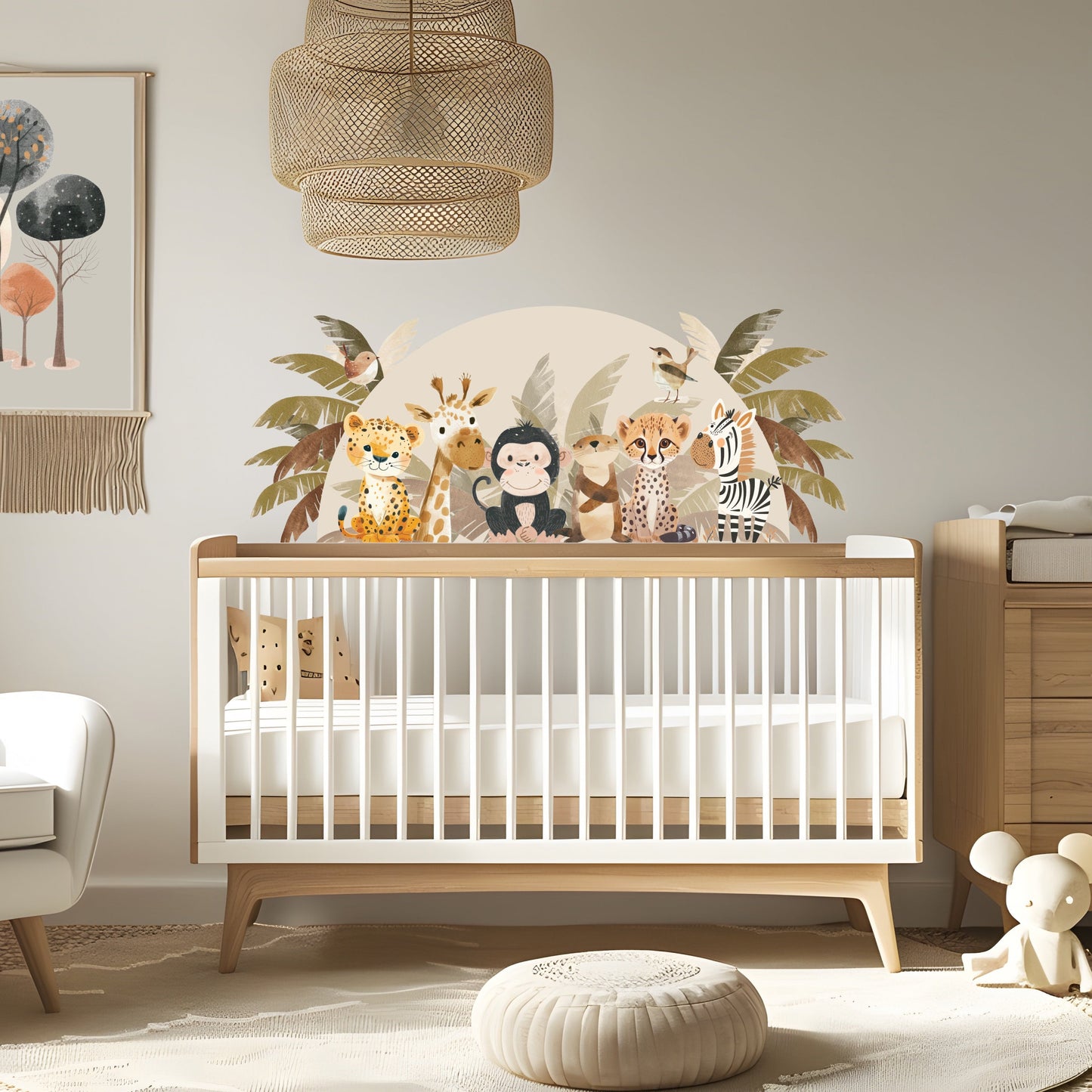 Neutral Safari Semi Circle Wall Art