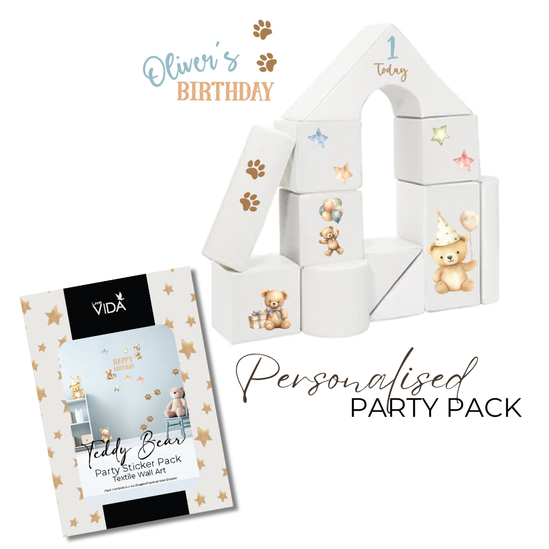 Teddy Bear Party Sticker Pack