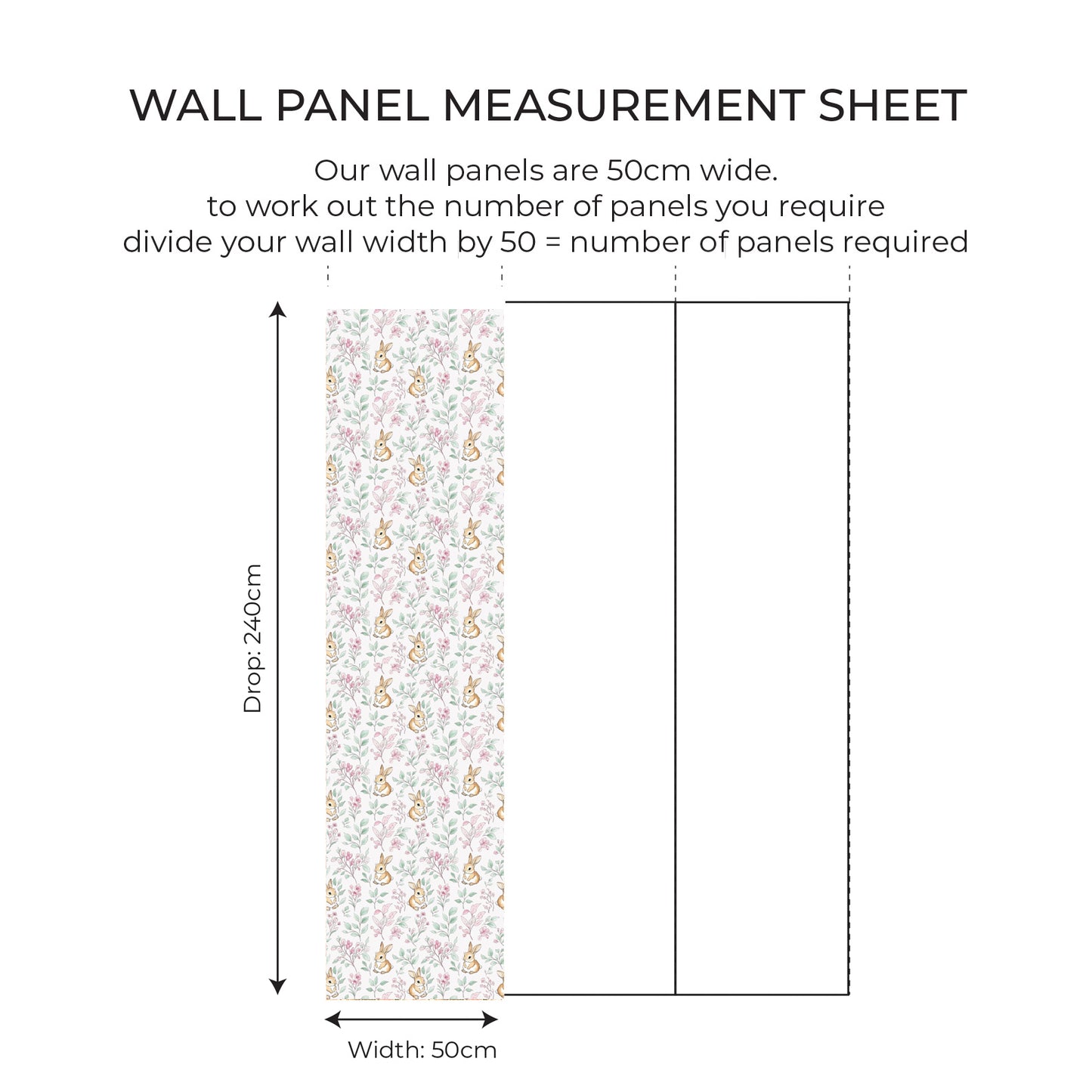 Pink Rabbit Wall Panel