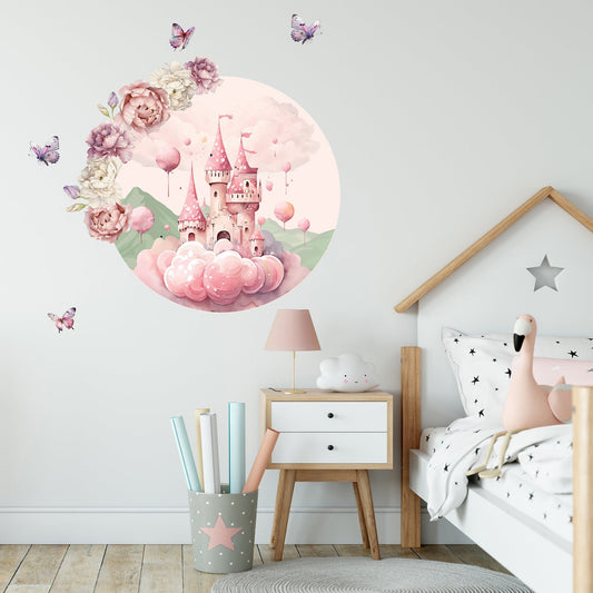 Princess Castle Circle Wall Art