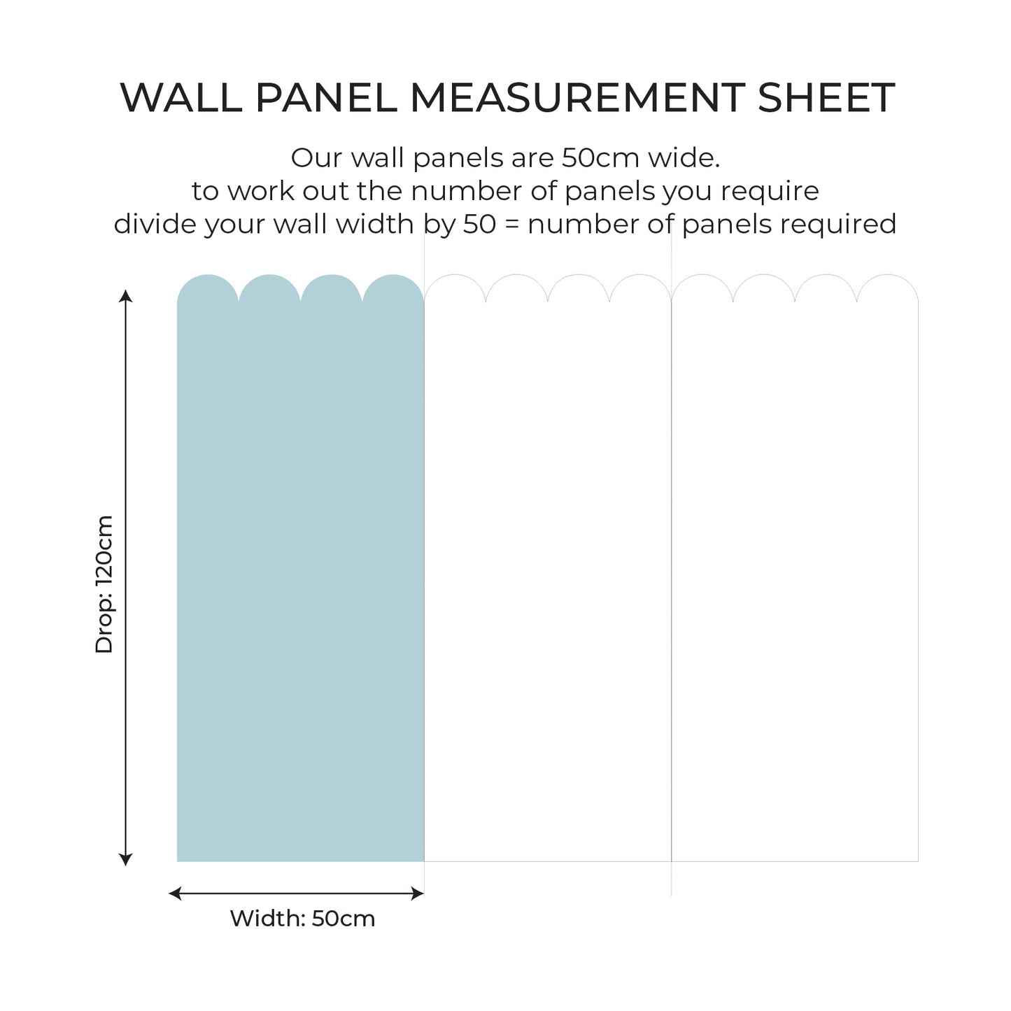 Scallop Panels Wall Sticker