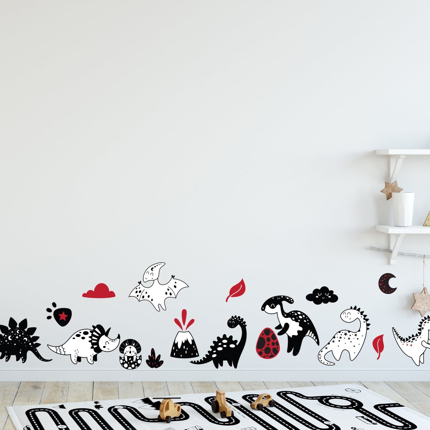 Dinosaur Sensory textile Wall Sticker Set