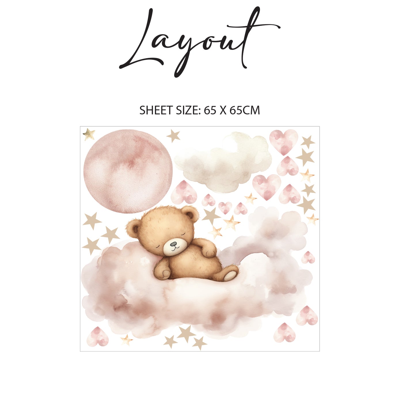 Sleeping Bear Blush Wall Art
