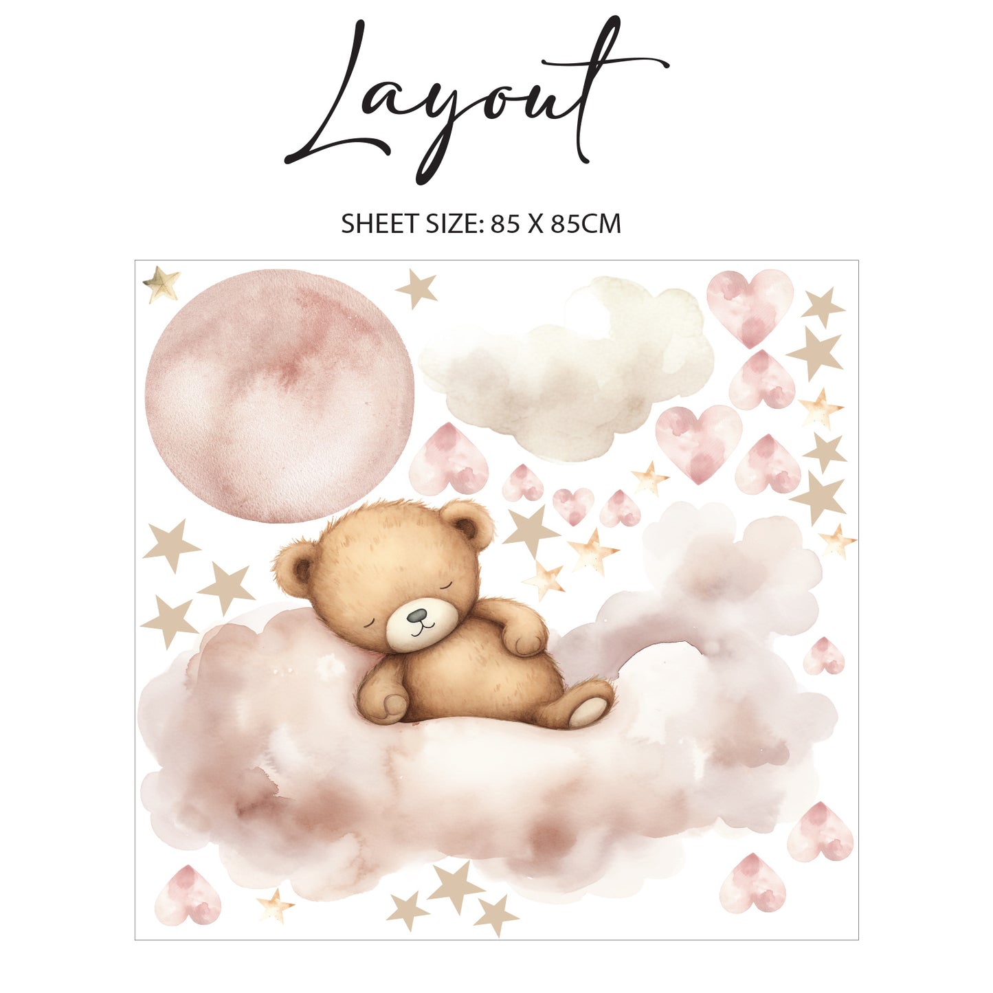 Sleeping Bear Blush Wall Art