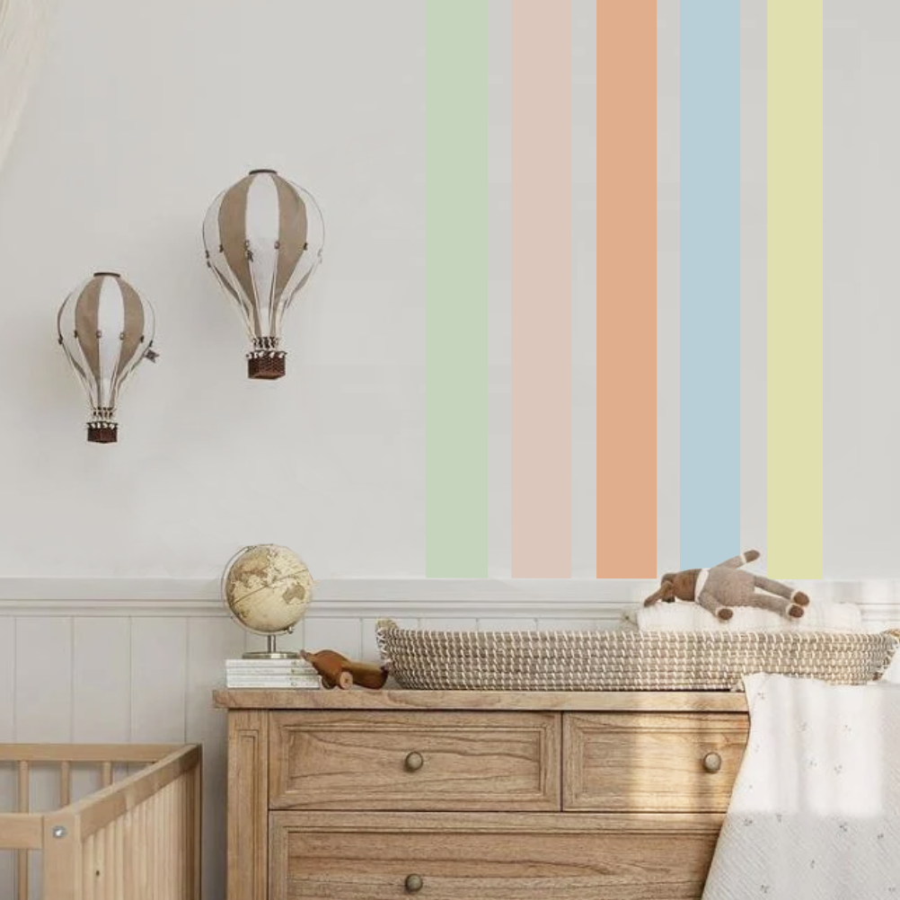 Stripe Trim Wall Sticker Set