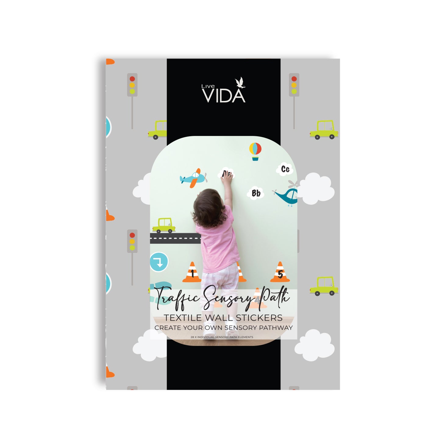 sensory wall graphics including both the infinity path... E – Live Vida