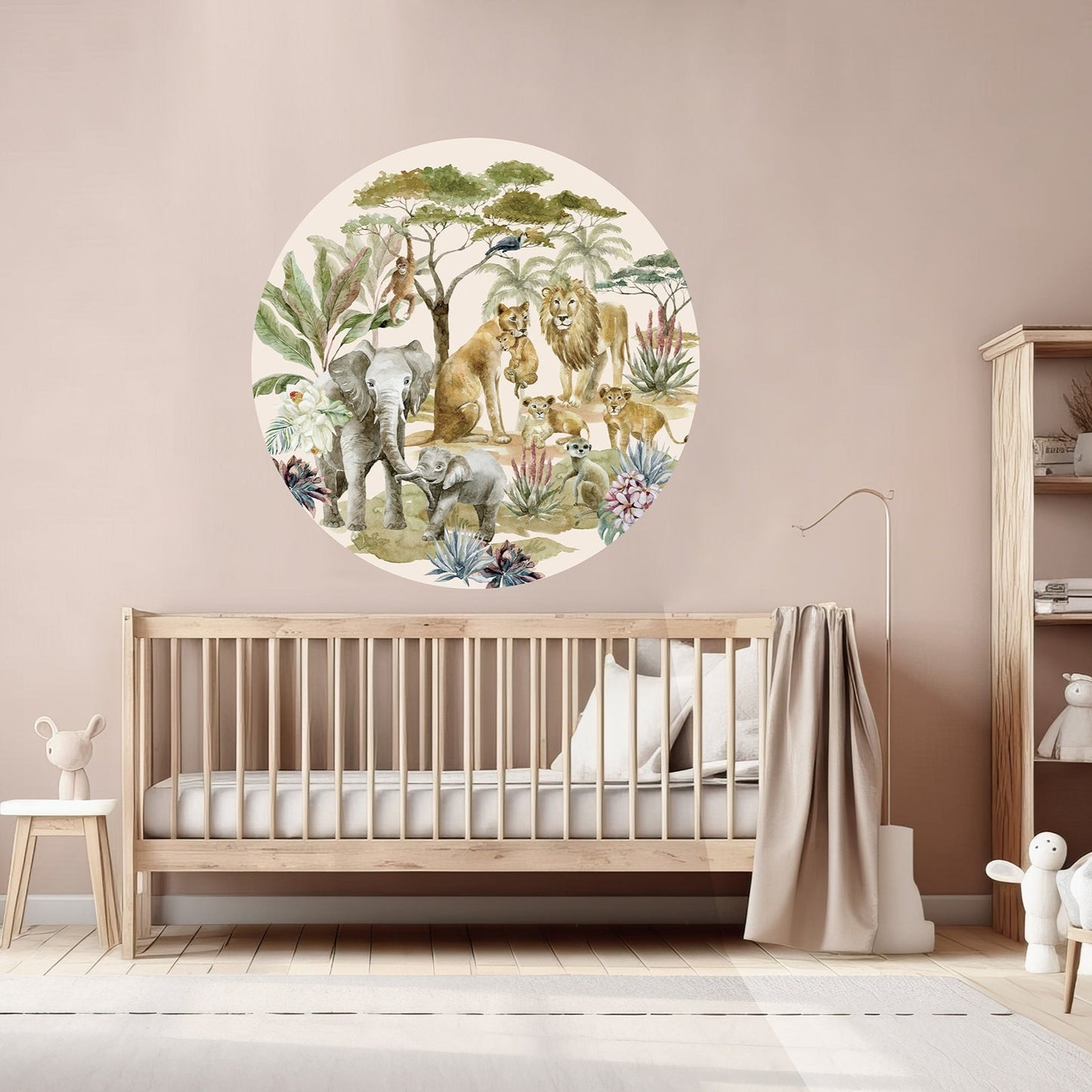 Tropical Safari Circle Wall Art