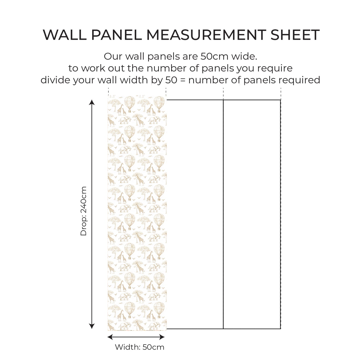 Vintage Safari Wall Panel