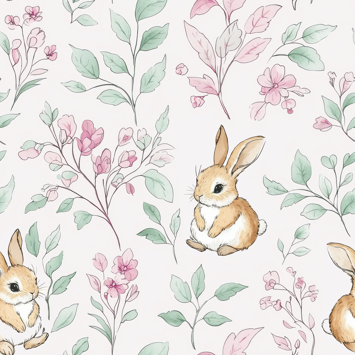 Pink Rabbit Wall Panel