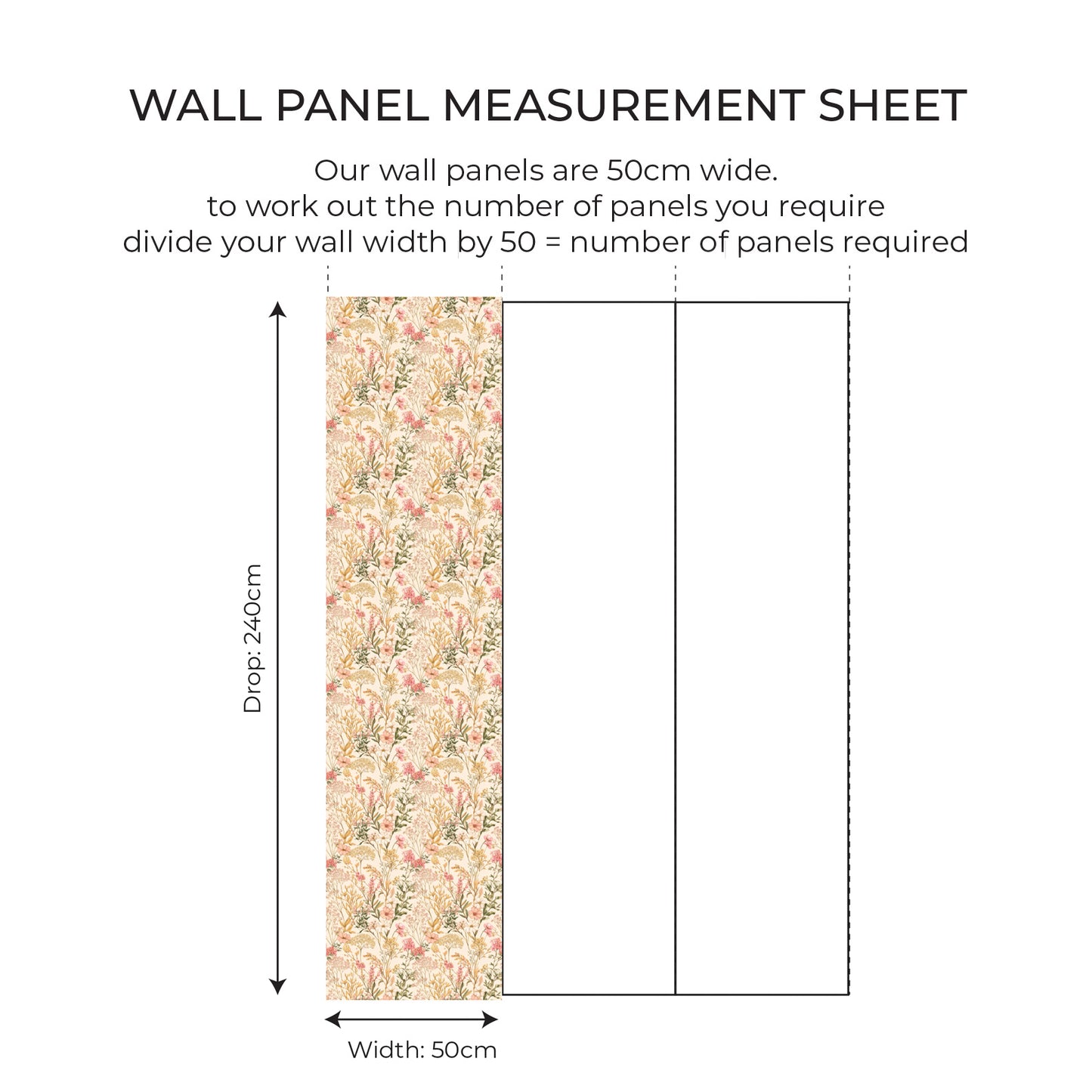 Wild Floral Wall Panel