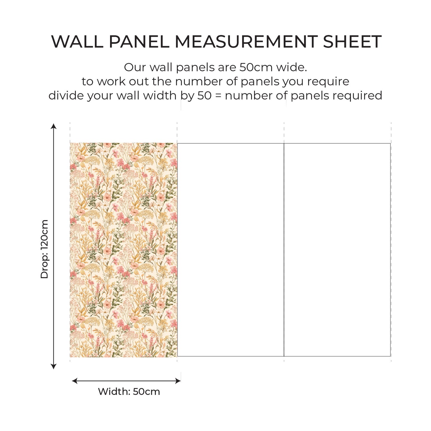 Wild Floral Wall Panel